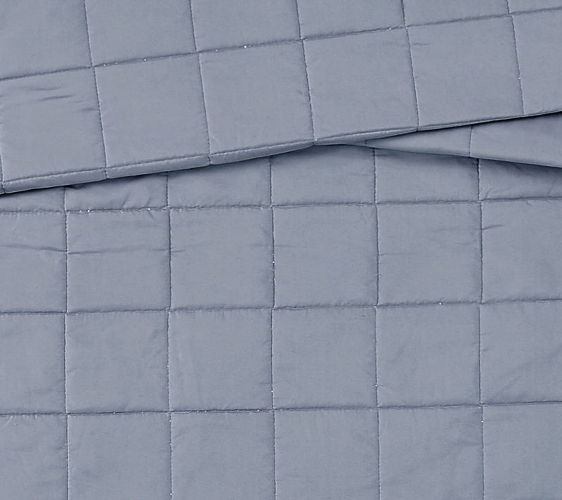 London Fog Garment Wash Solid Full/Queen 3-Piece Quilt Set — View 14