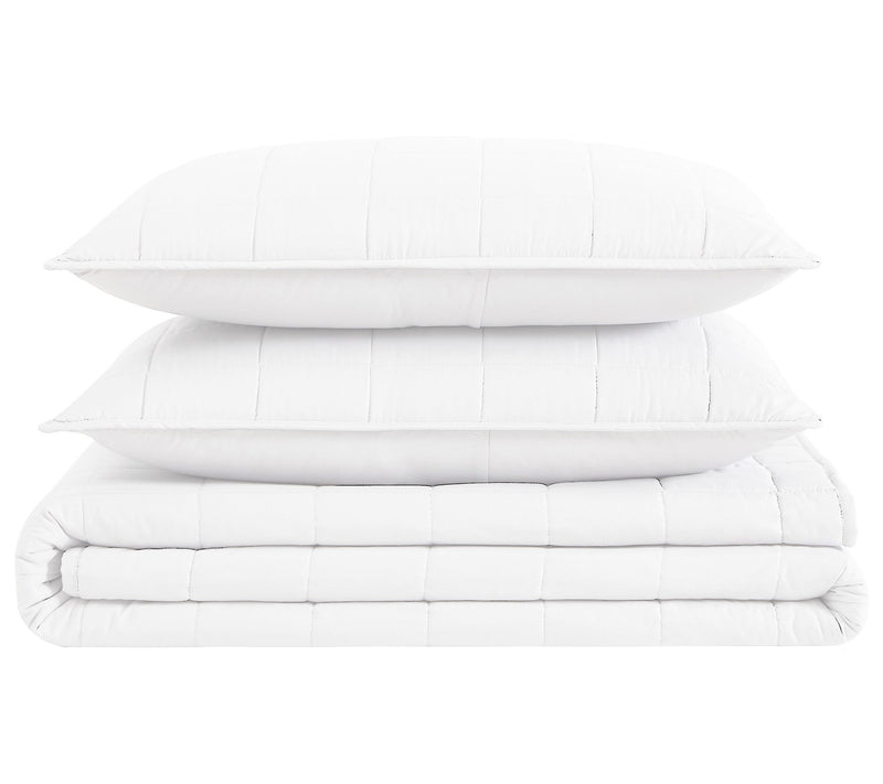 London Fog Garment Wash Solid Twin/Twin XL 2-Piece Quilt Set — View 13