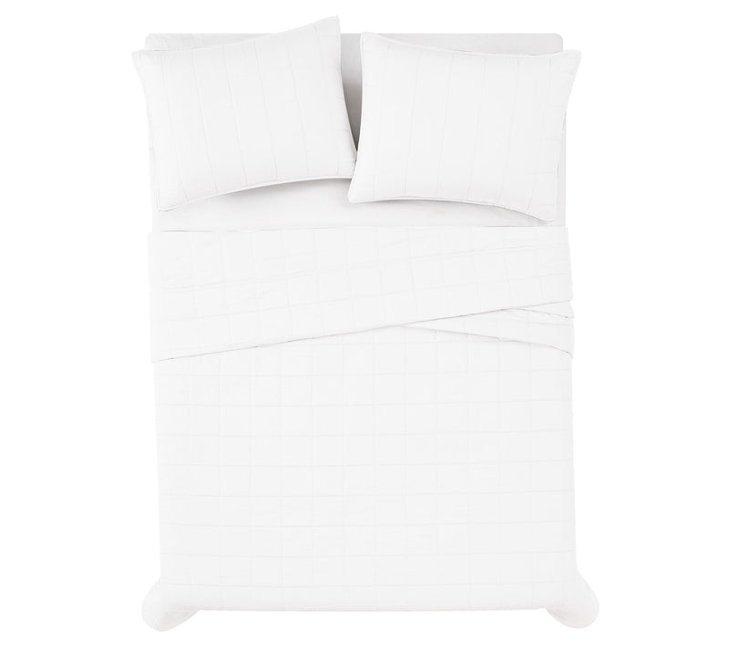 London Fog Garment Wash Solid Twin/Twin XL 2-Piece Quilt Set — View 12