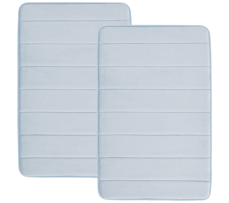 Truly Soft Solid Memory Foam 17" x 24" Bath RugSet of 2 — View 7