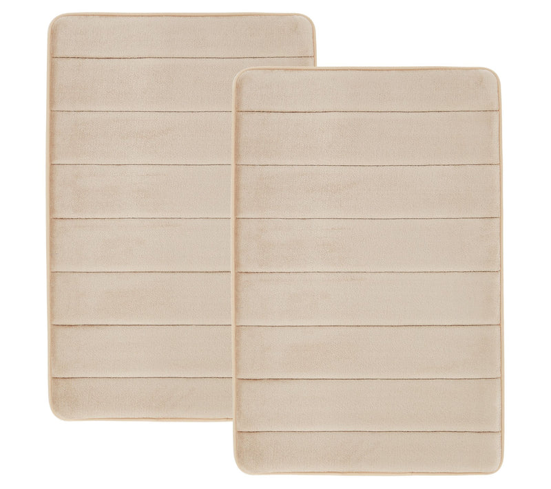 Truly Soft Solid Memory Foam 17" x 24" Bath RugSet of 2 — View 9
