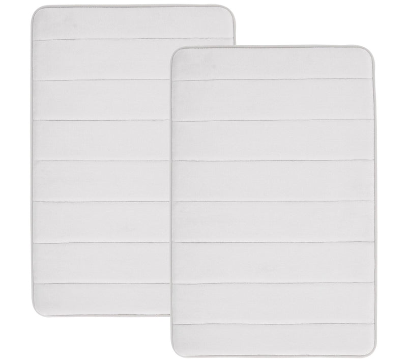 Truly Soft Solid Memory Foam 17" x 24" Bath RugSet of 2 — View 3