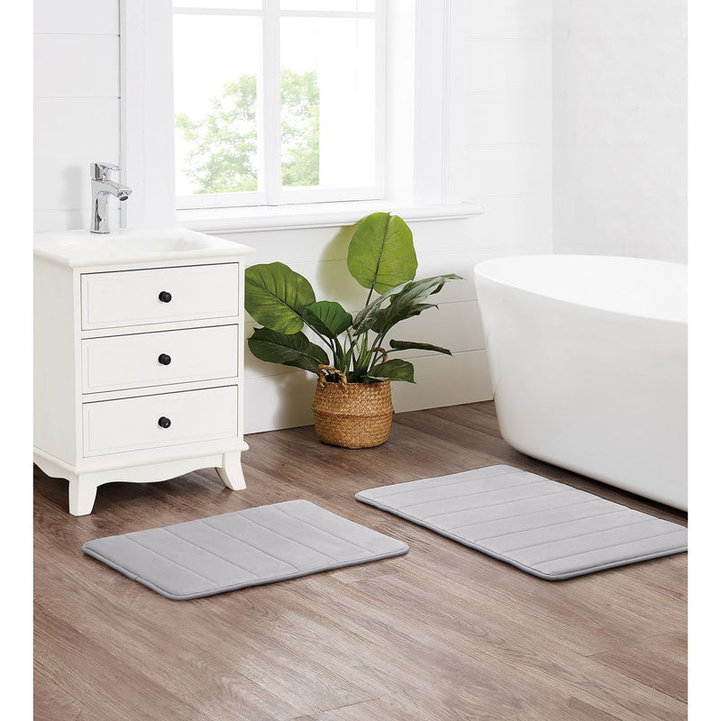 Truly Soft Solid Memory Foam Set of 2 Bath Rug — View 12
