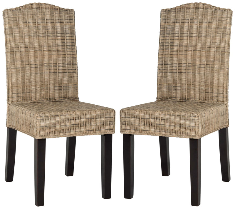 Safavieh Odette Wicker Dining Chair (Set of 2) — View 5
