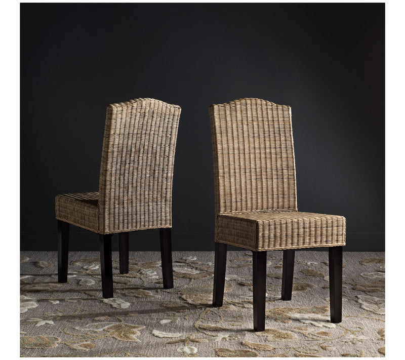 Safavieh Odette Wicker Dining Chair (Set of 2) — View 11