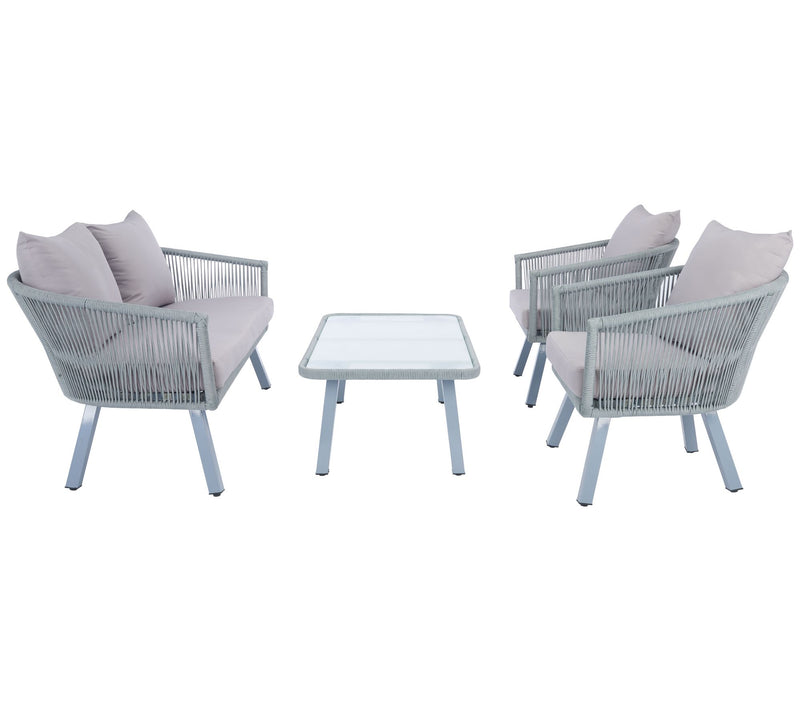 Belmi 4-Piece Outdoor Rope Living Set — View 8