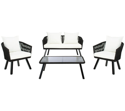 Belmi 4-Piece Outdoor Rope Living Set