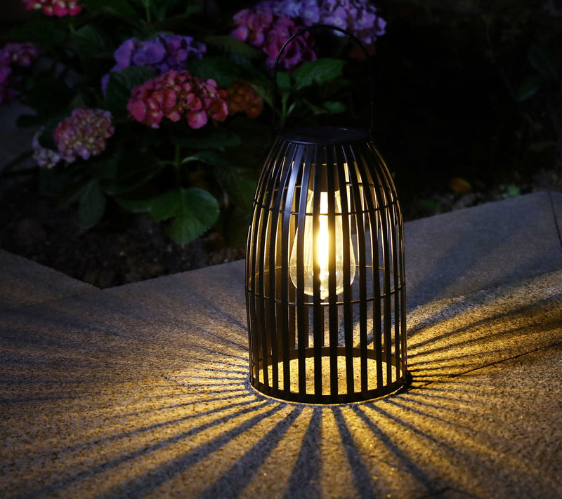 Glitzhome Metal Lattice Solar Powered Outdoor Hanging Lantern — View 16