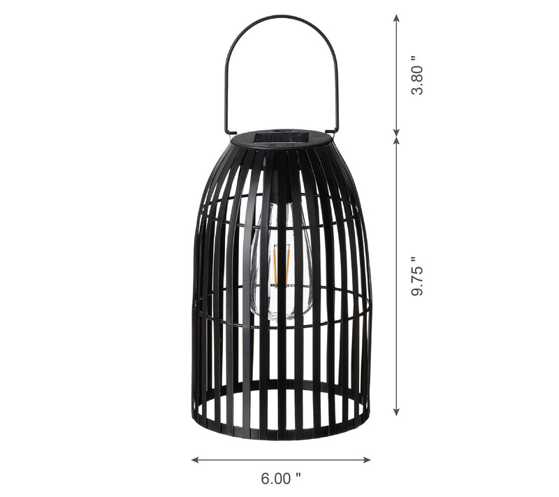 Glitzhome Metal Lattice Solar Powered Outdoor Hanging Lantern — View 10