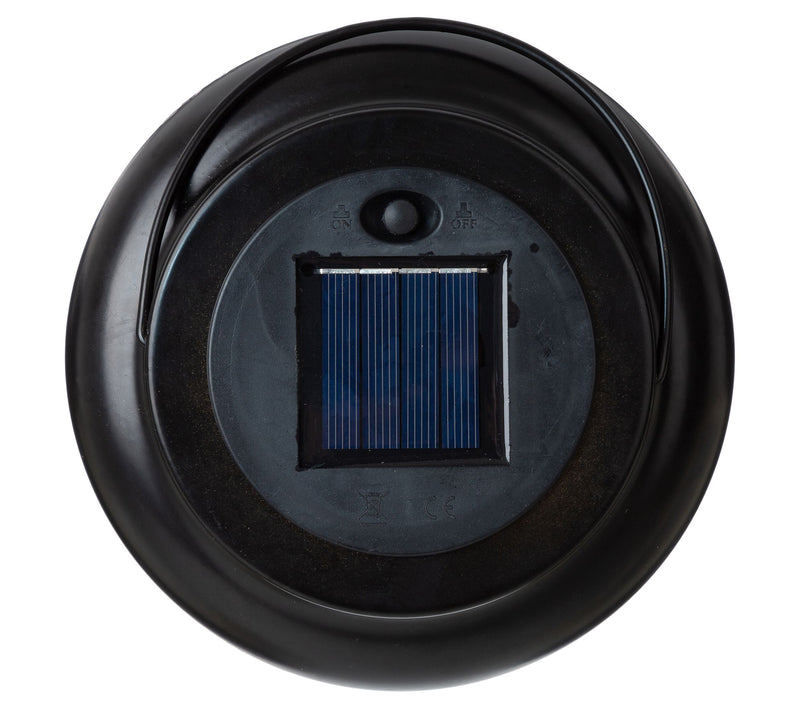 Glitzhome Metal Cutout Solar Powered Outdoor Ha nging Lantern — View 13