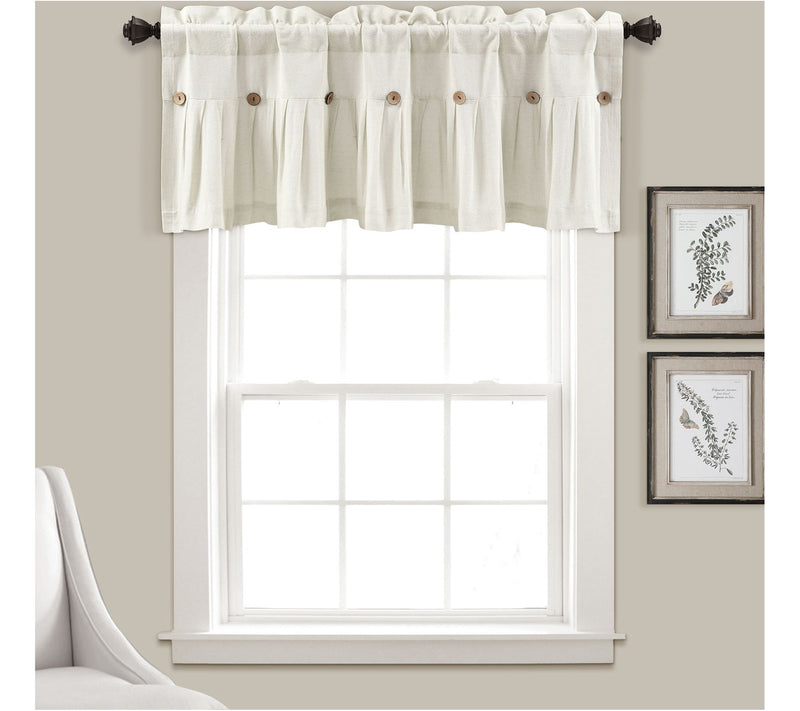 Linen Button Valance 52X18 2" Header — View 13