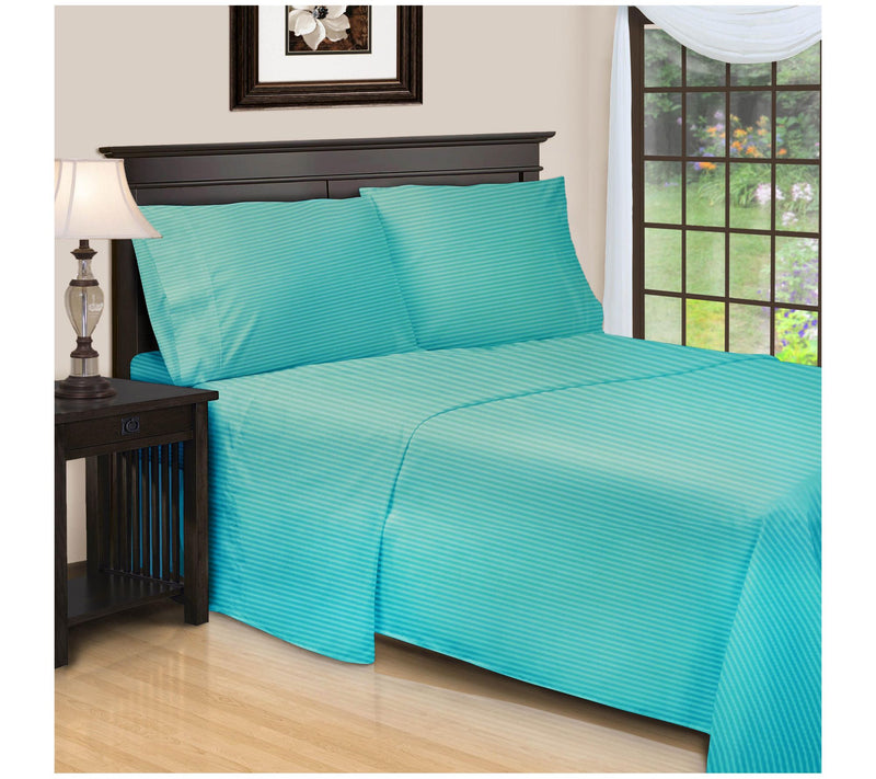 Superior 650TC Egyptian Cotton Striped Sheet, King — View 23