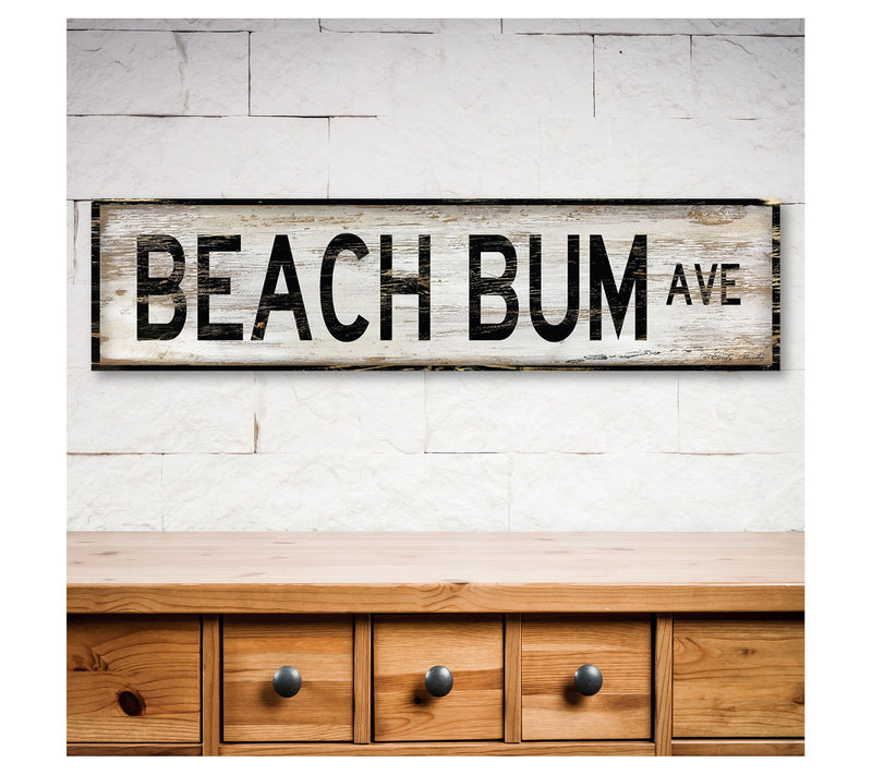 Courtside Market Beach Bum 6" x 24" Wooden Pane l — View 4