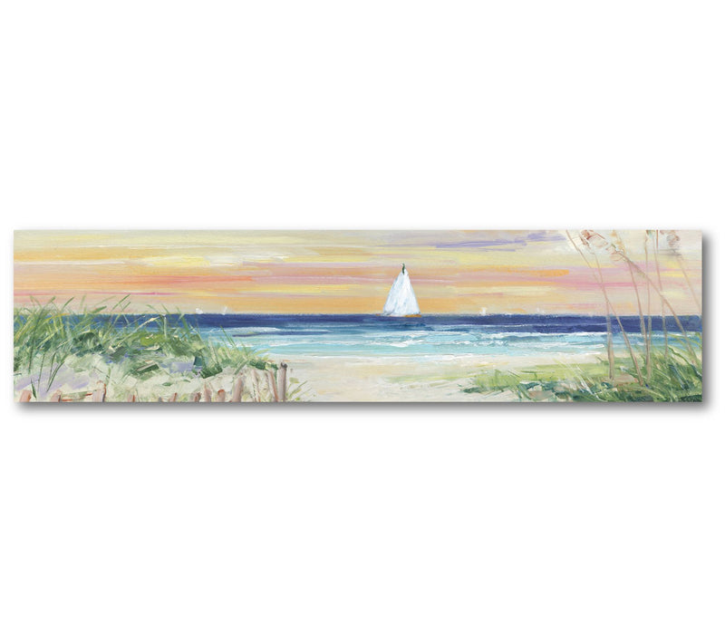 Courtside Market Sailing Sunrise 6" x 24" Woode n Panel — Main view