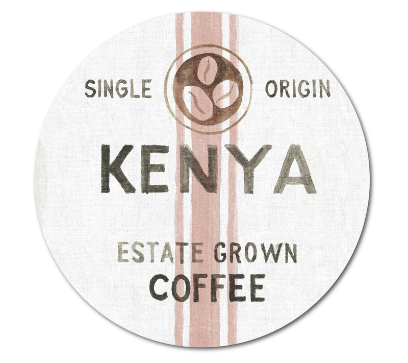 Courtside Market Wake Me Up Coffee Sack IV 12x12 Circular Wood — Main view