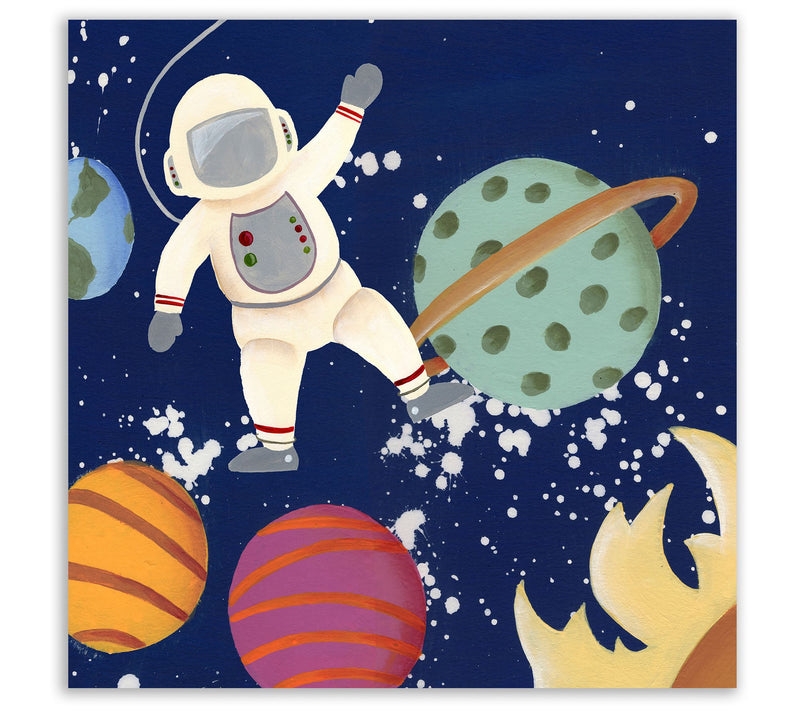 Courtside Market Future Space Explorer I 16" x16" Canvas — Main view