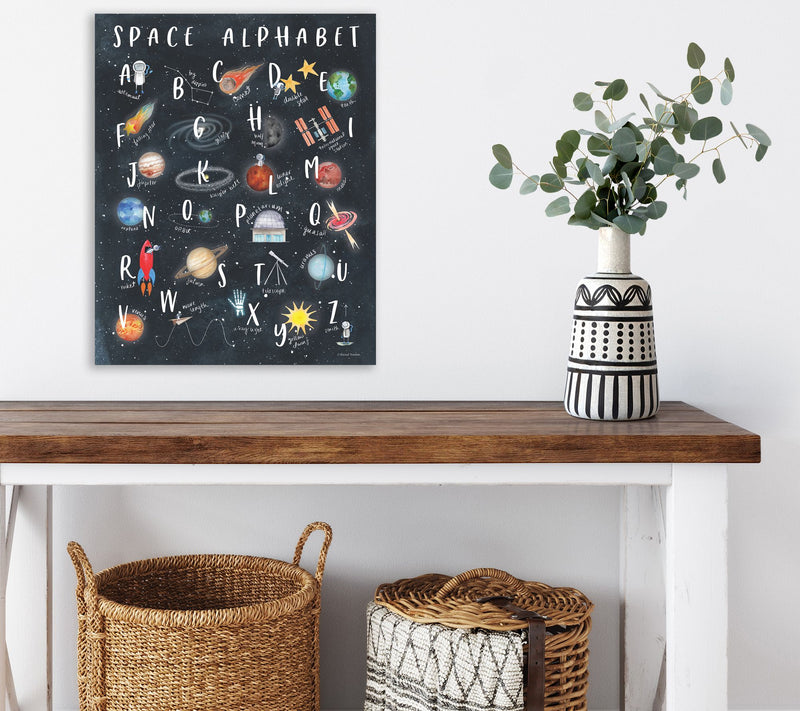 Courtside Market Space alphabet 16x20 Canvas — View 6