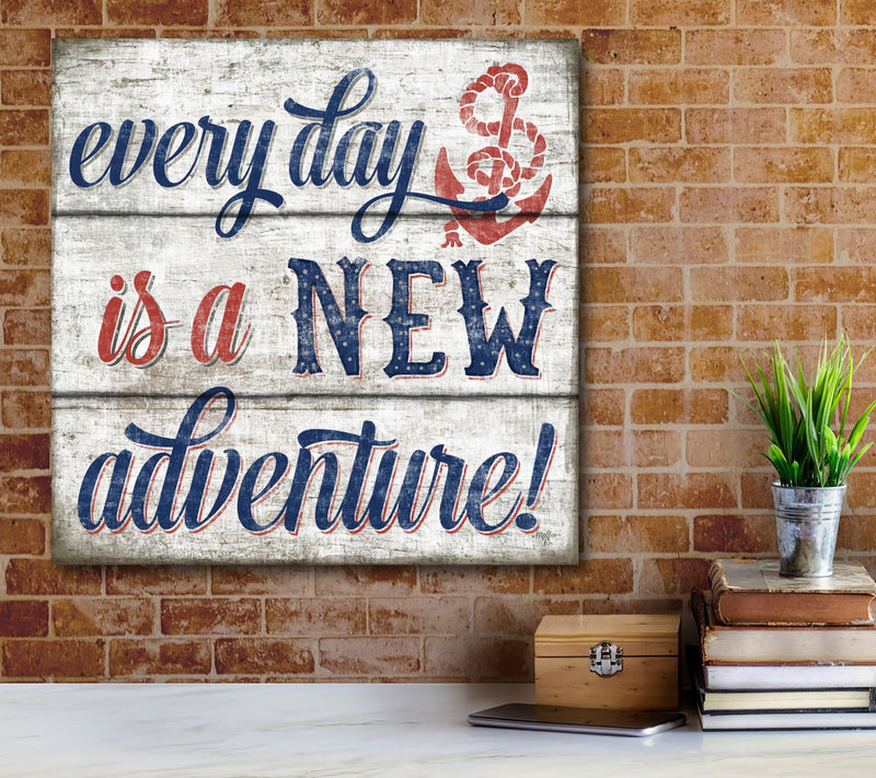 Everyday is a New Adventure 16" x 16" Canvas — View 4