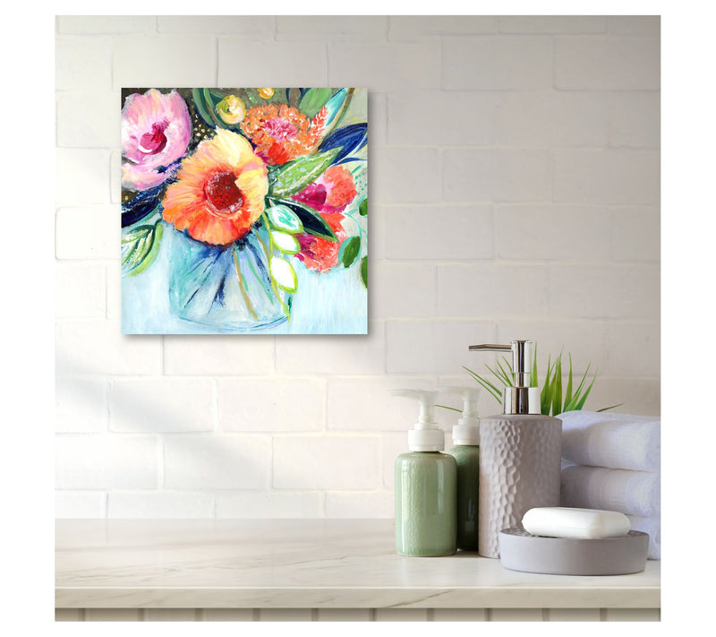 Courtside Market Fantasy Flowers 16" x 16" Canvas Wall Art — View 4