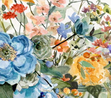 Courtside Market Flower market 12x24 Canvas Wall Art — View 2