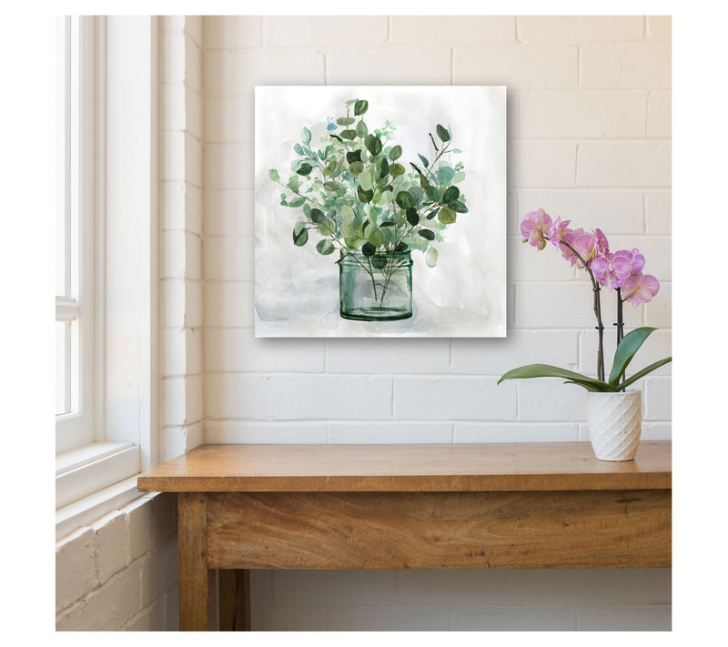 Courtside Market Green Garden II 16x16 Canvas Wall Art — View 4