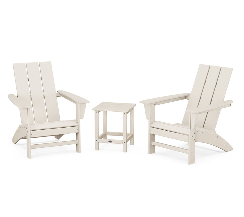 Polywood 3-Piece Adirondack Set w/ Long Island8" Side Table — View 15