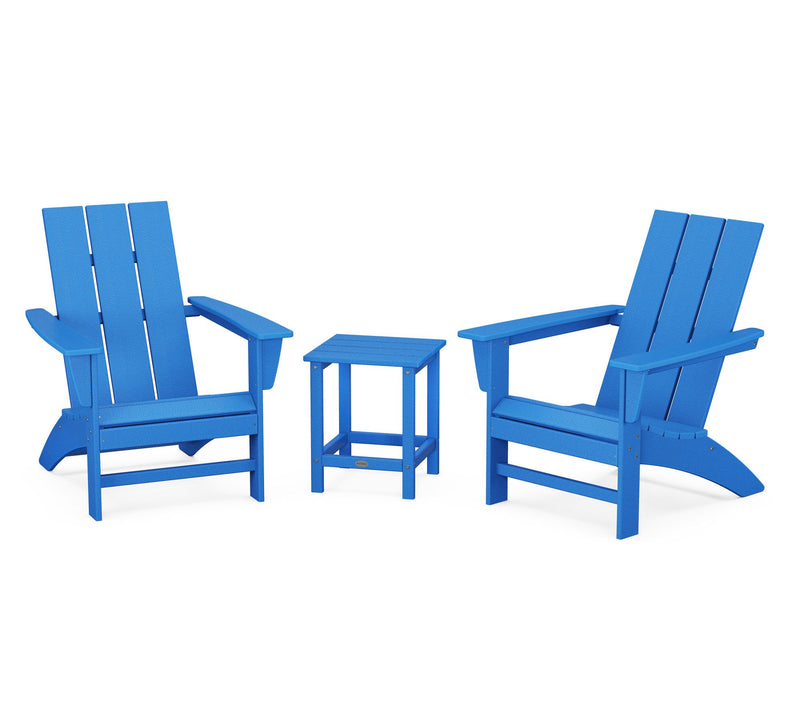 Polywood 3-Piece Adirondack Set w/ Long Island8" Side Table — View 13