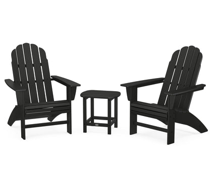 Polywood Vineya rd 3-Piece Adir ondack Set & 18 " Side Table