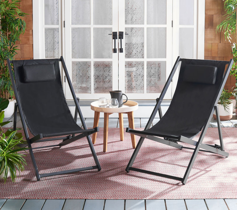 Camlin Outdoor Sling Chairs, Set of 2 by Safavieh — View 5