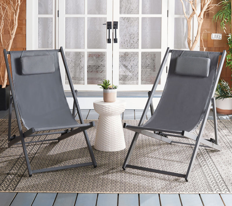 Camlin Outdoor Sling Chairs, Set of 2 by Safavieh — View 7