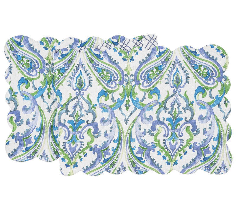 14" x 51" Juliet Quilted Reversible Table Runner by Valerie — View 4