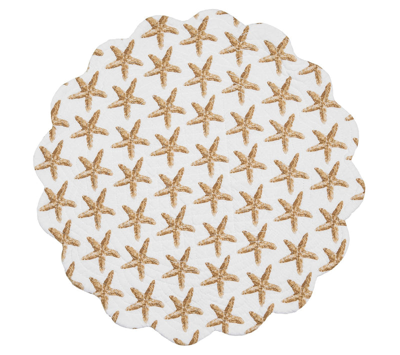 17" Sandbridge Stars Round Placemat Set of 6 byValerie — View 5