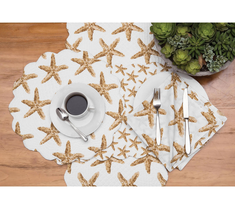 17" Sandbridge Stars Round Placemat Set of 6 byValerie — View 7