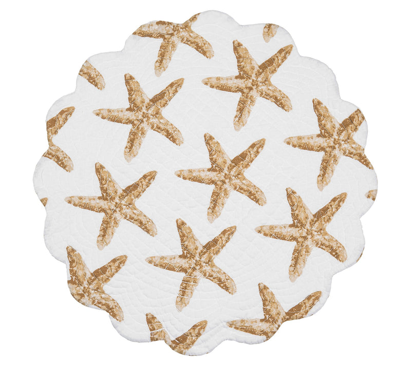 17" Sandbridge Stars Round Placemat Set of 6 byValerie — View 4