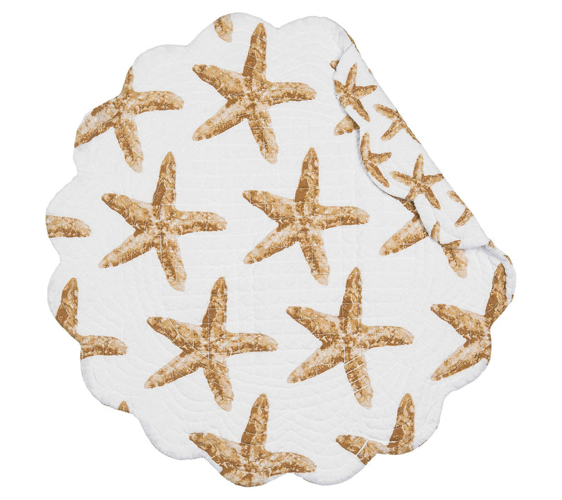 17" Sandbridge Stars Round Placemat Set of 6 byValerie — Main view