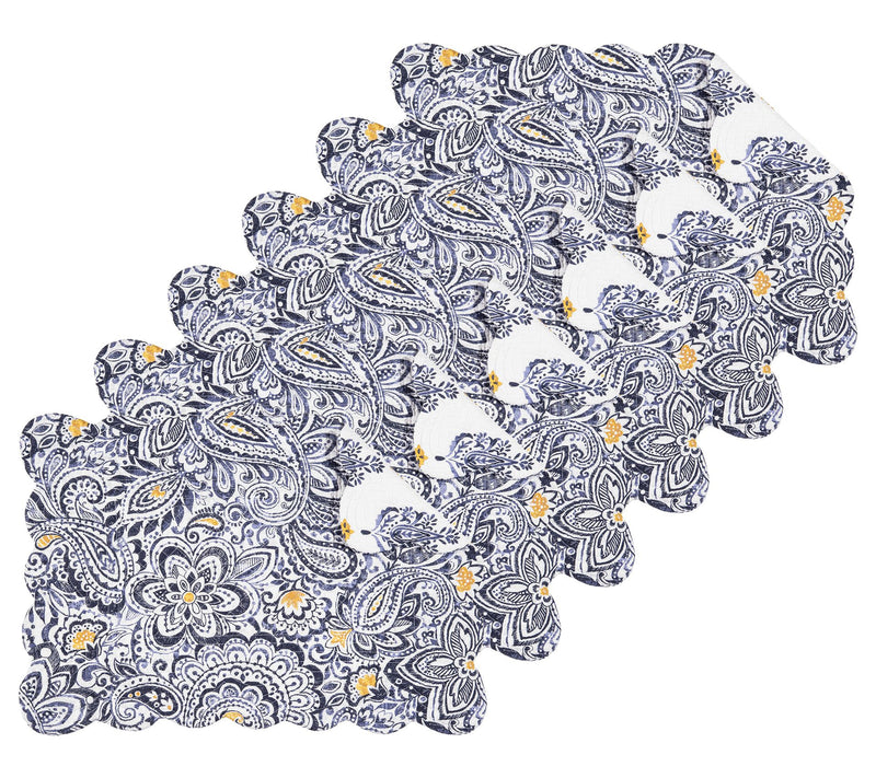 13" x 19" Serena Cotton Placemat Set of 6 by Valerie — View 4