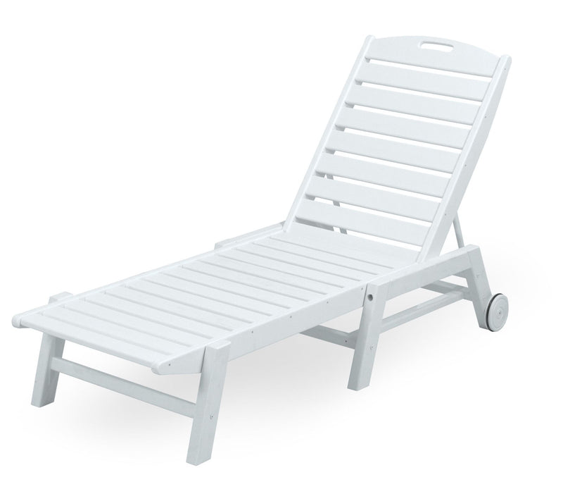 POLYWOOD Nautical Chaise with Wheels — View 13
