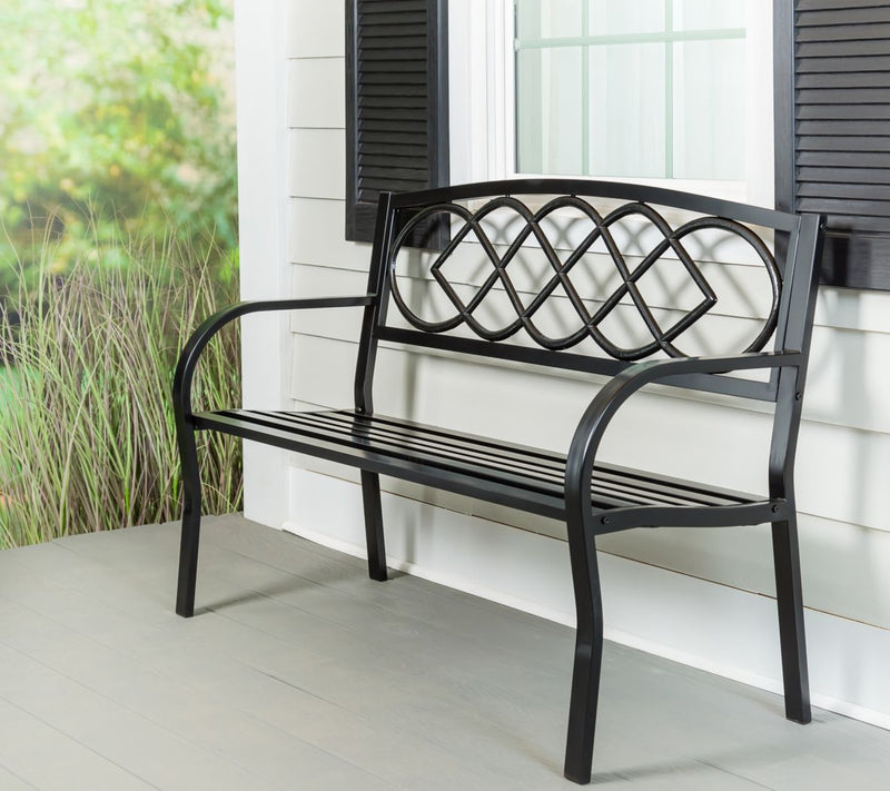 Plow & Hearth Celtic Knot Garden Bench — View 4