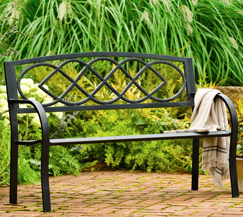 Plow & Hearth Celtic Knot Garden Bench — View 5