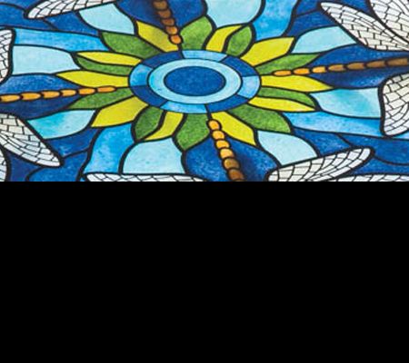 Glass Table, Tiffany Inspired Dragonfly by Evergreen — View 2