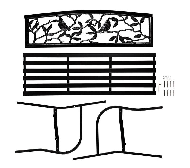 Cardinals Metal Garden Bench by Evergreen — View 6