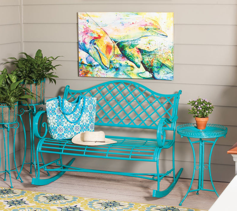 Powder Coat Indoor/Outdoor Metal Rocker by Everreen — View 4