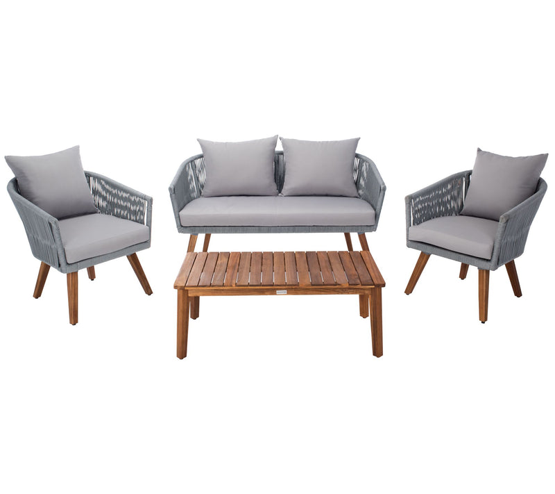 Velso 4 Piece Outdoor Living Set by Safavieh — View 7