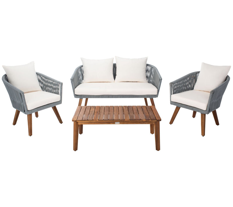Velso 4 Piece Outdoor Living Set by Safavieh — View 6