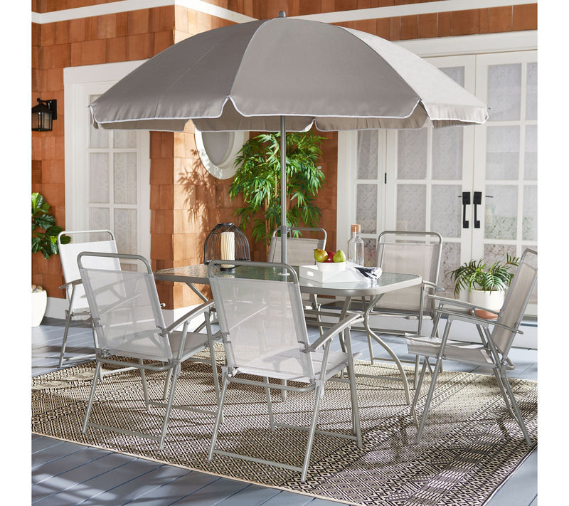 Laurenti Outdoor Dining Set by Safavieh — View 10
