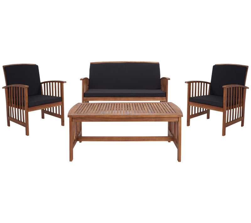Rocklin 4 Piece Outdoor Conversation Set by Safavieh — View 5