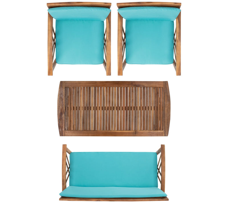 Fontana 4-Piece Outdor Living Set by Safavieh — View 13