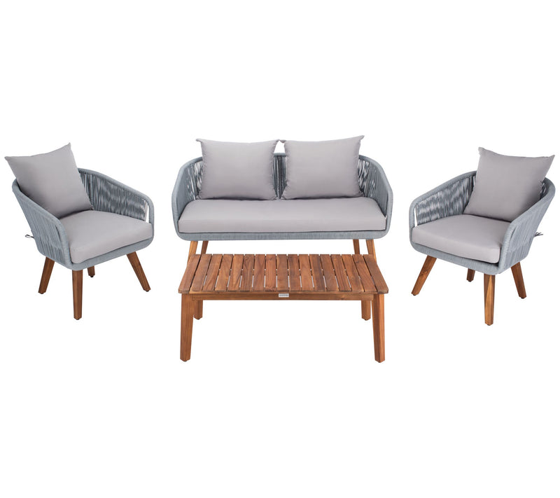 Prester 4 Piece Outdoor Living Set by Safavieh — View 7