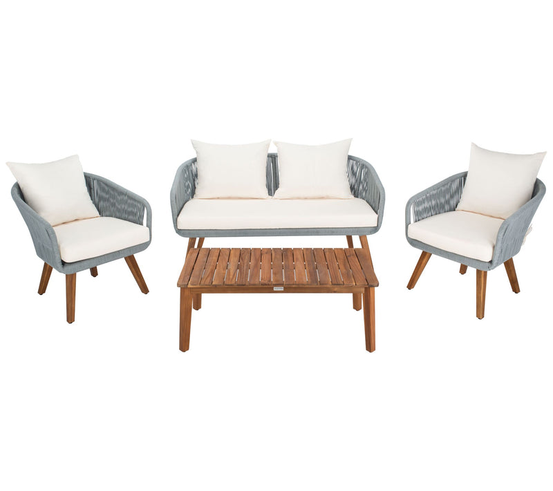 Prester 4 Piece Outdoor Living Set by Safavieh — View 6