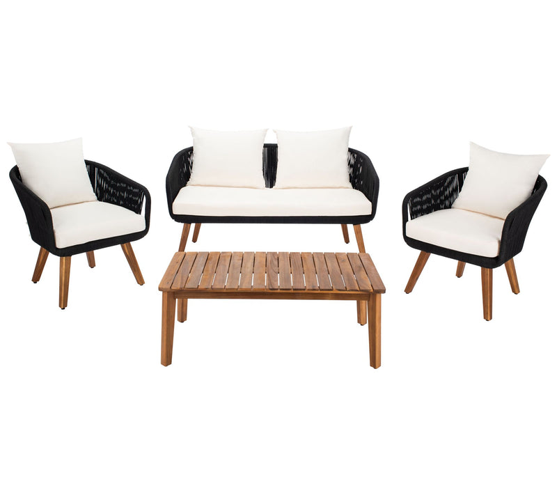 Prester 4 Piece Outdoor Living Set by Safavieh — View 4